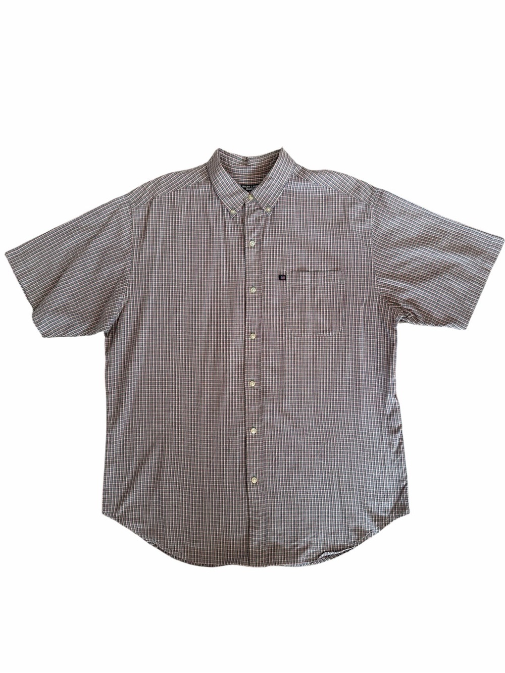 Ralph Lauren Short-Sleeve Button-Down Shirt Red, White, and Blue